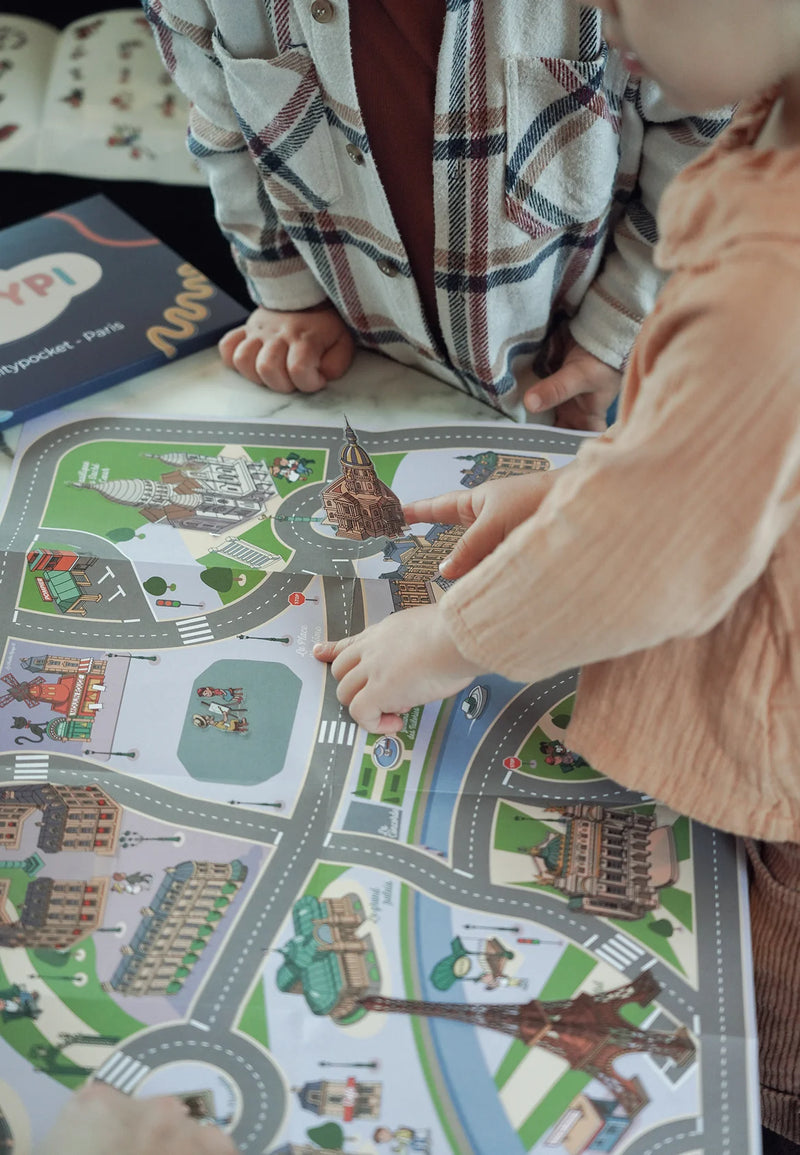 Citypocket Paris - Tapis nomade à sticker-zoom-