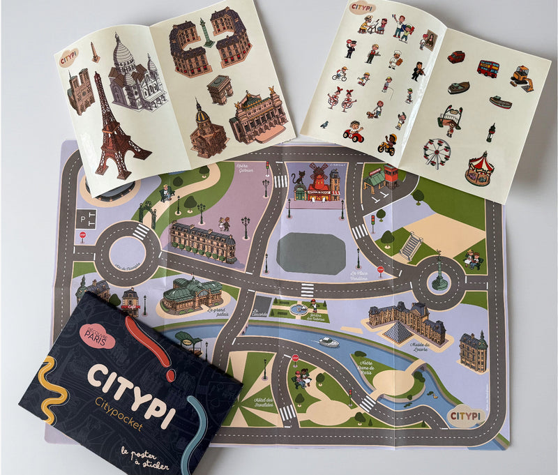 Citypocket Paris - Tapis nomade à sticker-zoom-